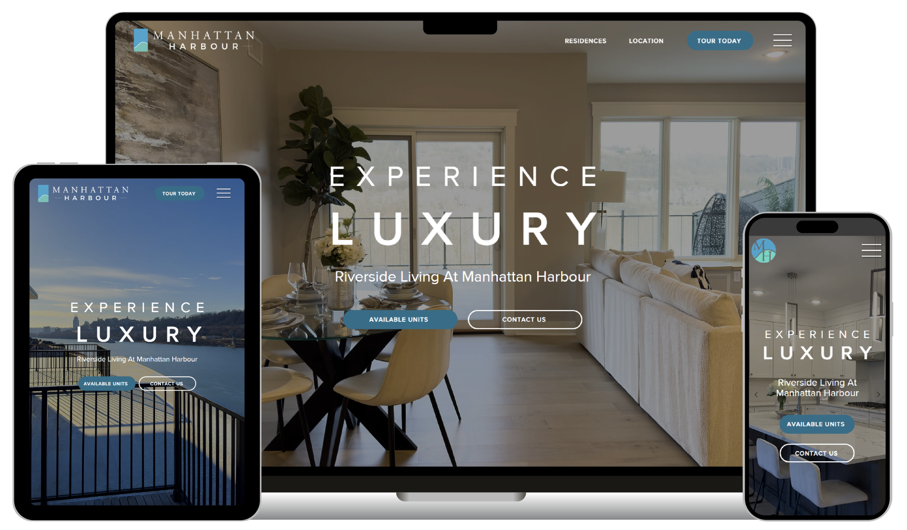 Manhattan Harbour Living website showcase
